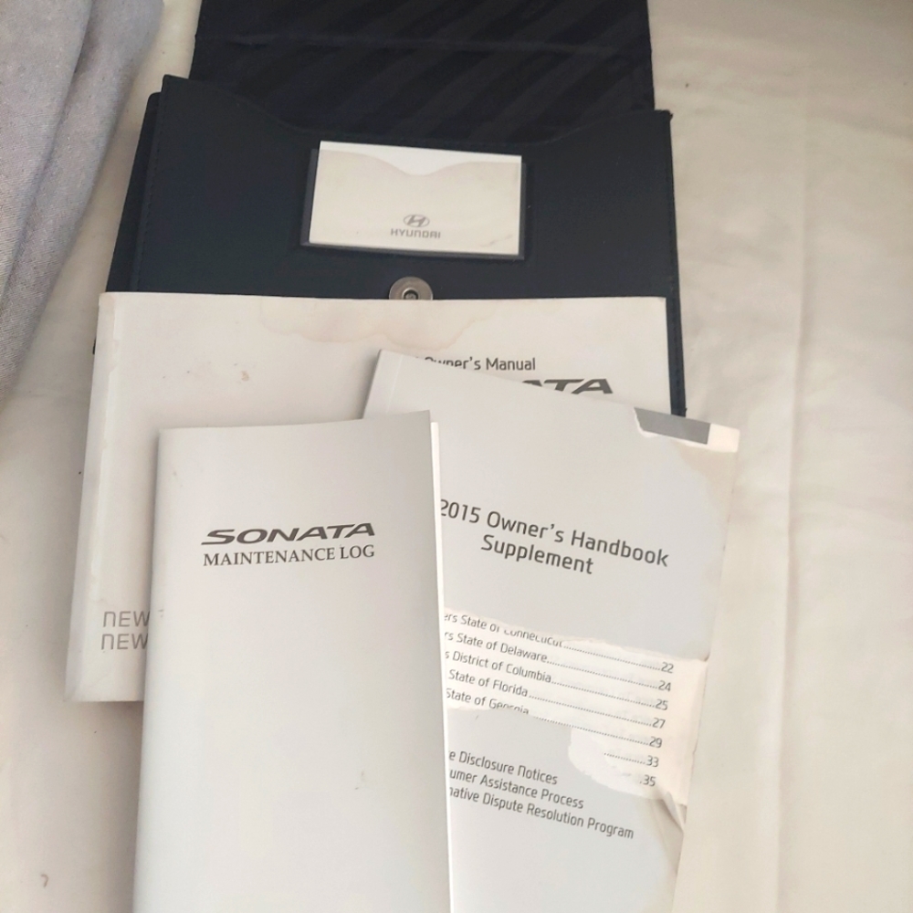 Car manual Sonata 2015